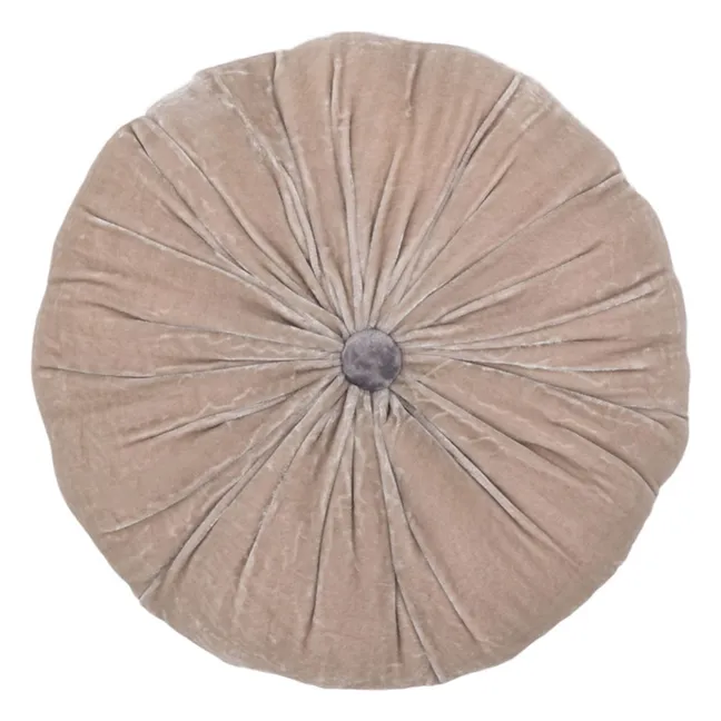 Coussin en velours de soie Goa | Rose poudré
