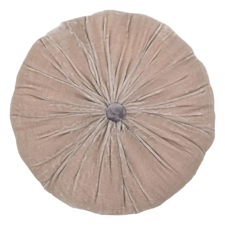 Coussin en velours de soie Goa | Rose poudré- Image produit n°0