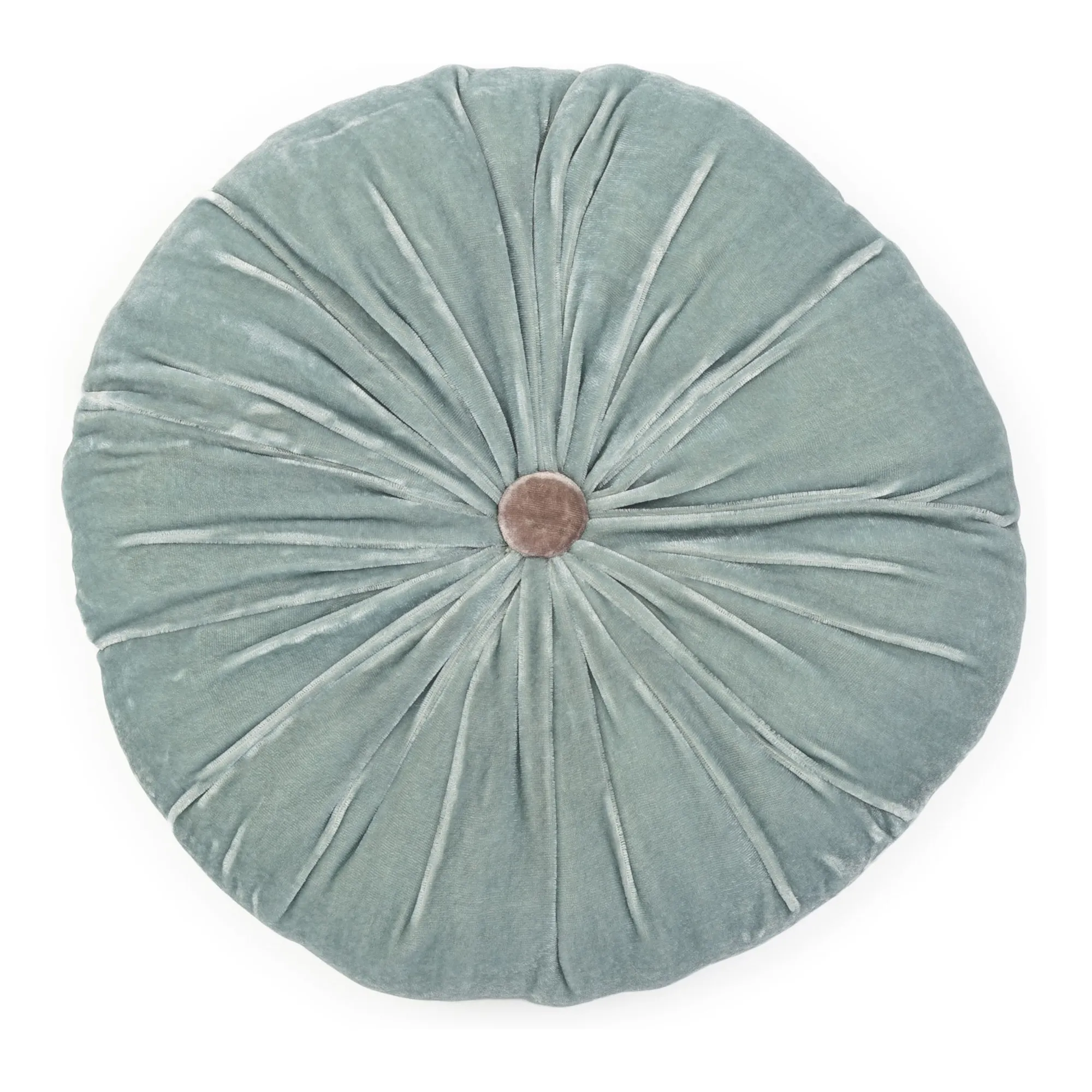Coussin en velours de soie Goa | Bleu Clair- Image produit n°0