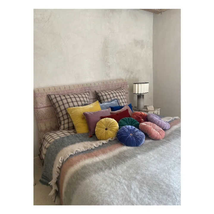 Coussin en velours de soie Goa | Jaune- Image produit n°3