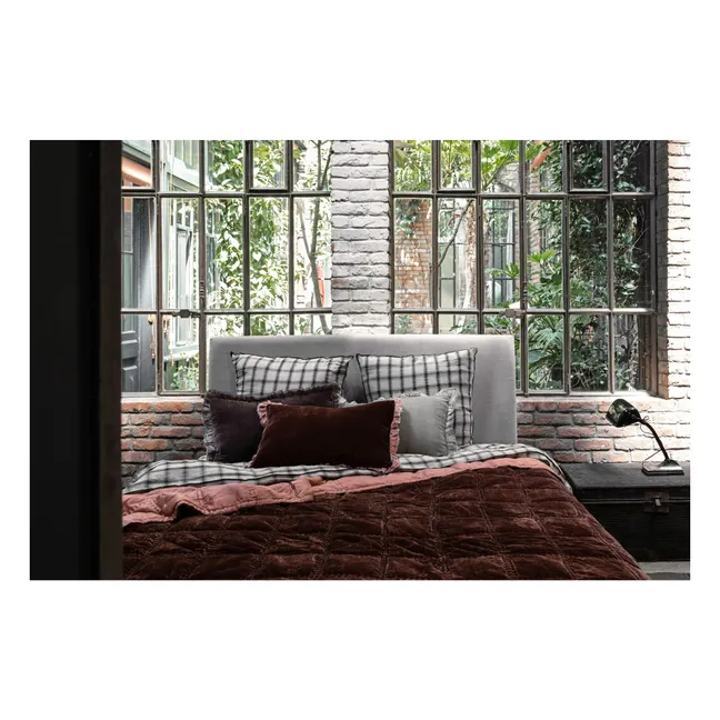 Coussin en velours de soie Séraphine | Rose
