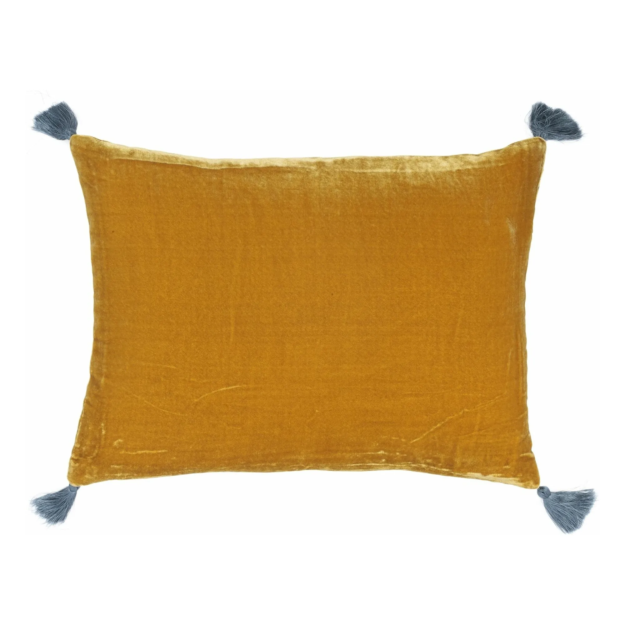 Housse de coussin en velours de soie Goa | Orange- Image produit n°0