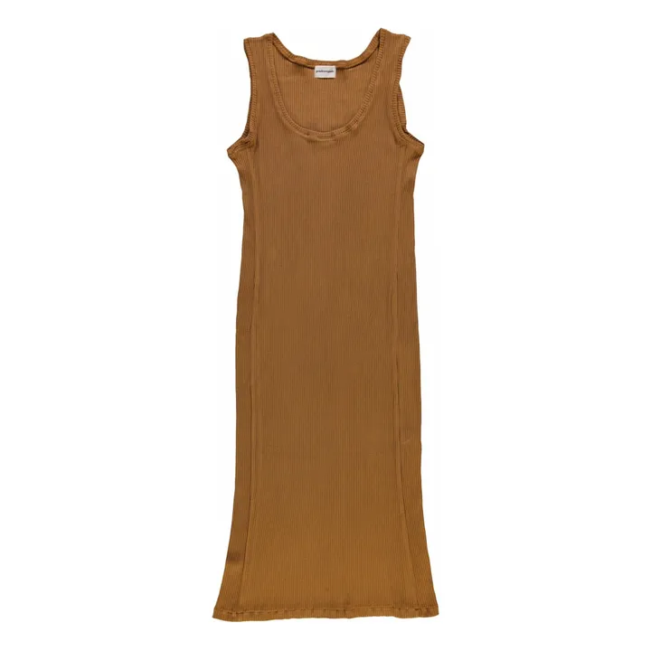 Robe Côtelée Fève - Collection Femme | Marron- Image produit n°0