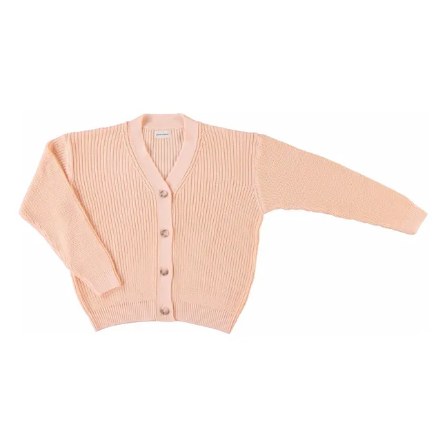 Cardigan Mate Coton Bio - Women's collection | Pale Pink