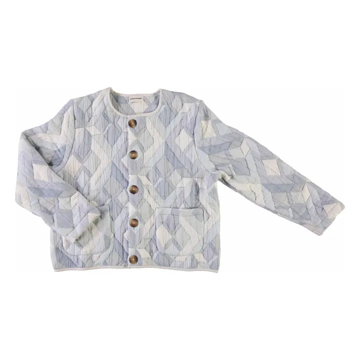 Veste Matelassée Anis Patchwork Coton Bio - Collection Femme | Bleu- Image produit n°0