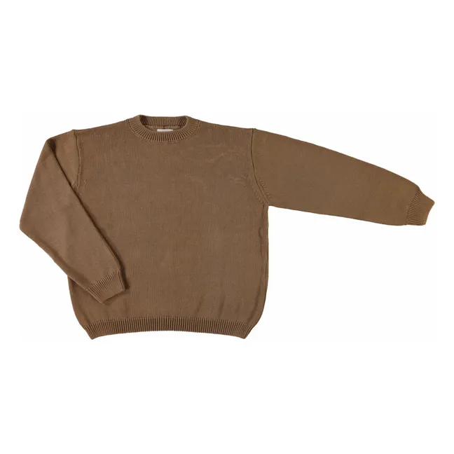 Pullover Tee Bio-Baumwolle - Damenkollektion | Braun