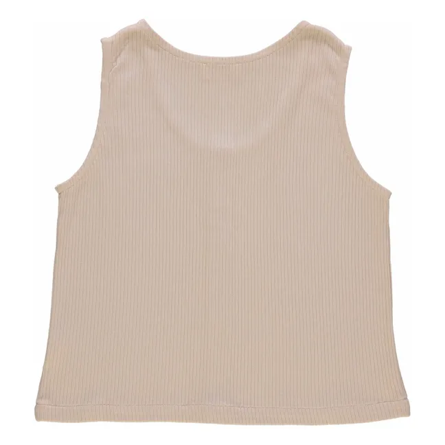 Dille Rib Tank Top - Women's Collection | Beige