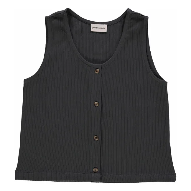 Dille Rib Tank Top - Women's Collection | Black