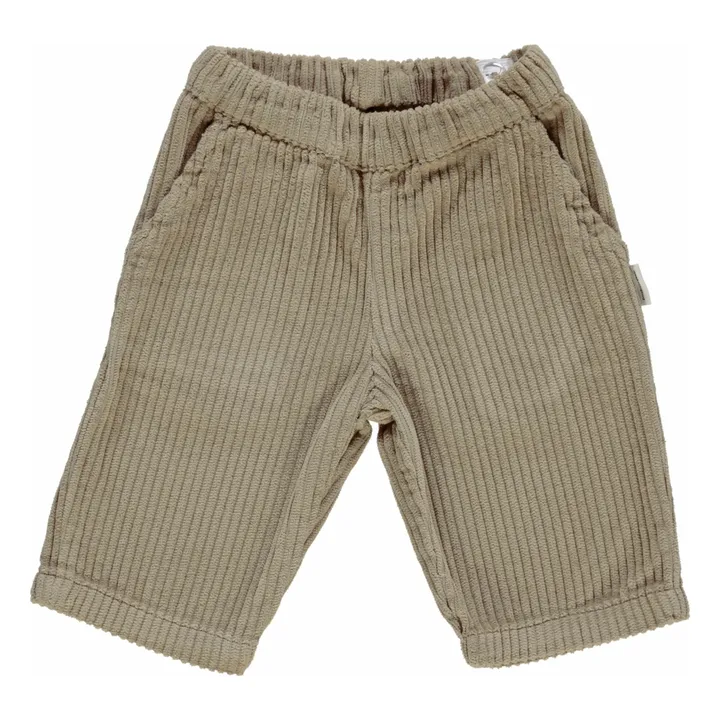 Pantalon Pomelos Double Gaze de Coton Bio | Vert olive- Image produit n°0