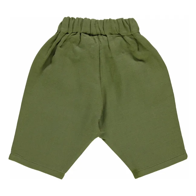 Adiante Doppel Gaze Hose aus Bio-Baumwolle | Khaki