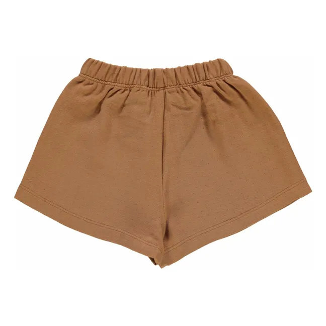 Short Gui Double Gaze de Coton Bio | Marron
