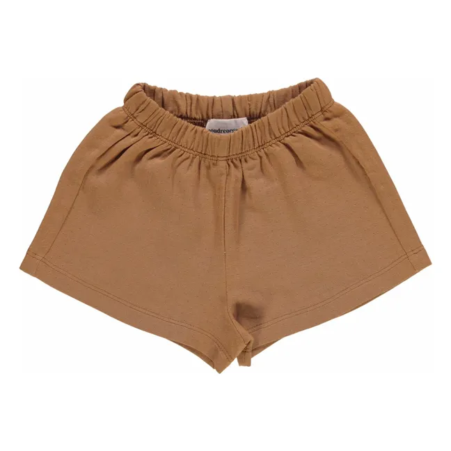 Short Gui Double Gaze de Coton Bio | Marron