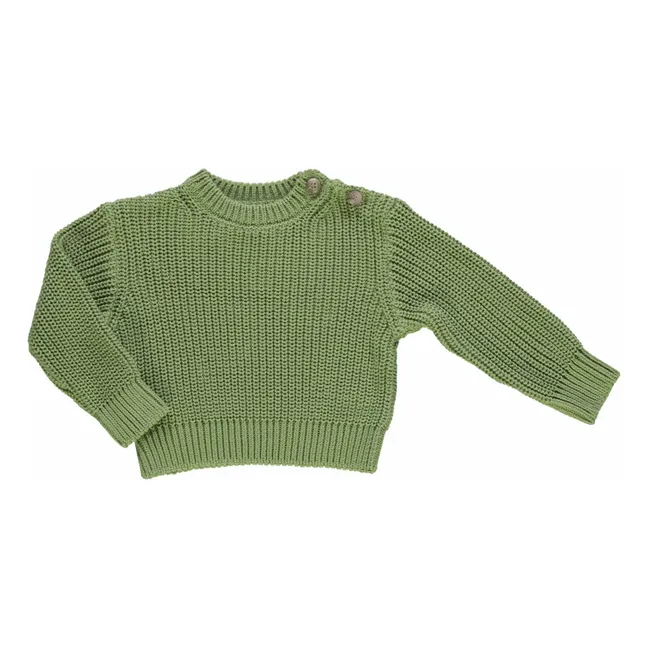 Jersey de algodón ecológico Dandelion | Verde