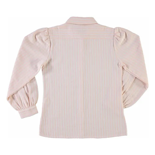 Blusa de rayas de bambú Algodón orgánico | Amarillo