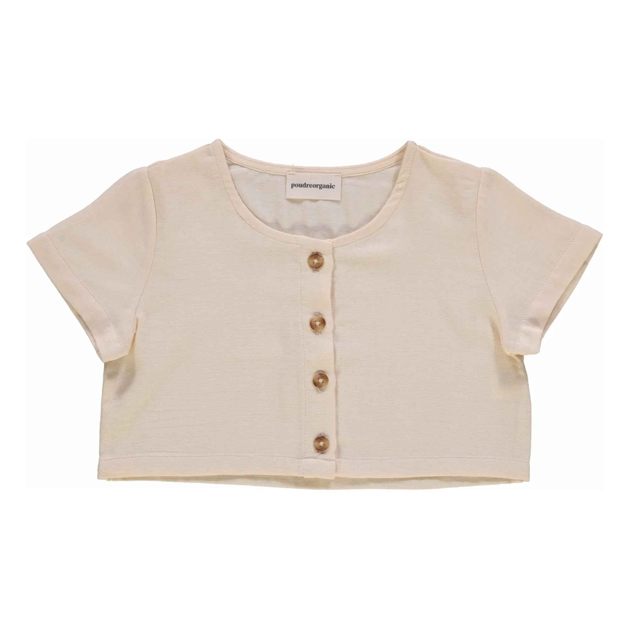 Poudre Organic Powder Pink Freesia Double Organic Cotton Gauze Top