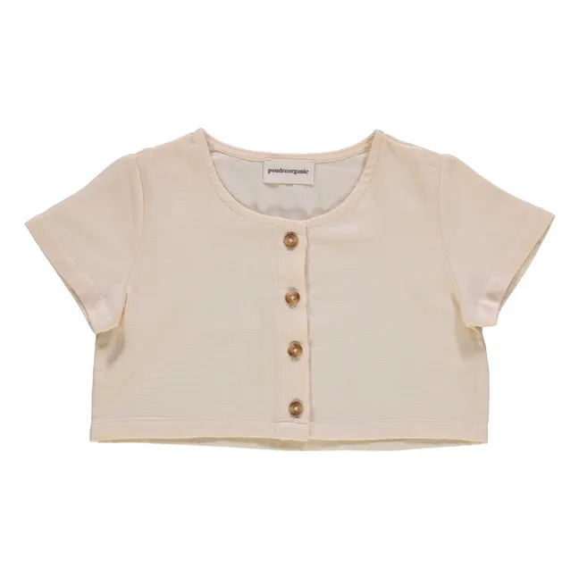 Top Freesia Double Gaze de Coton Bio | Rose poudré