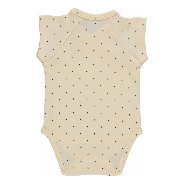 Body Lierre Pois Coton Bio | Beige- Image produit n°2
