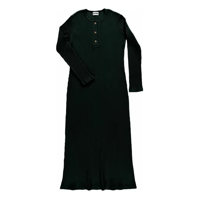 Vestido de canalé Tagete - Colección Mujer | Negro