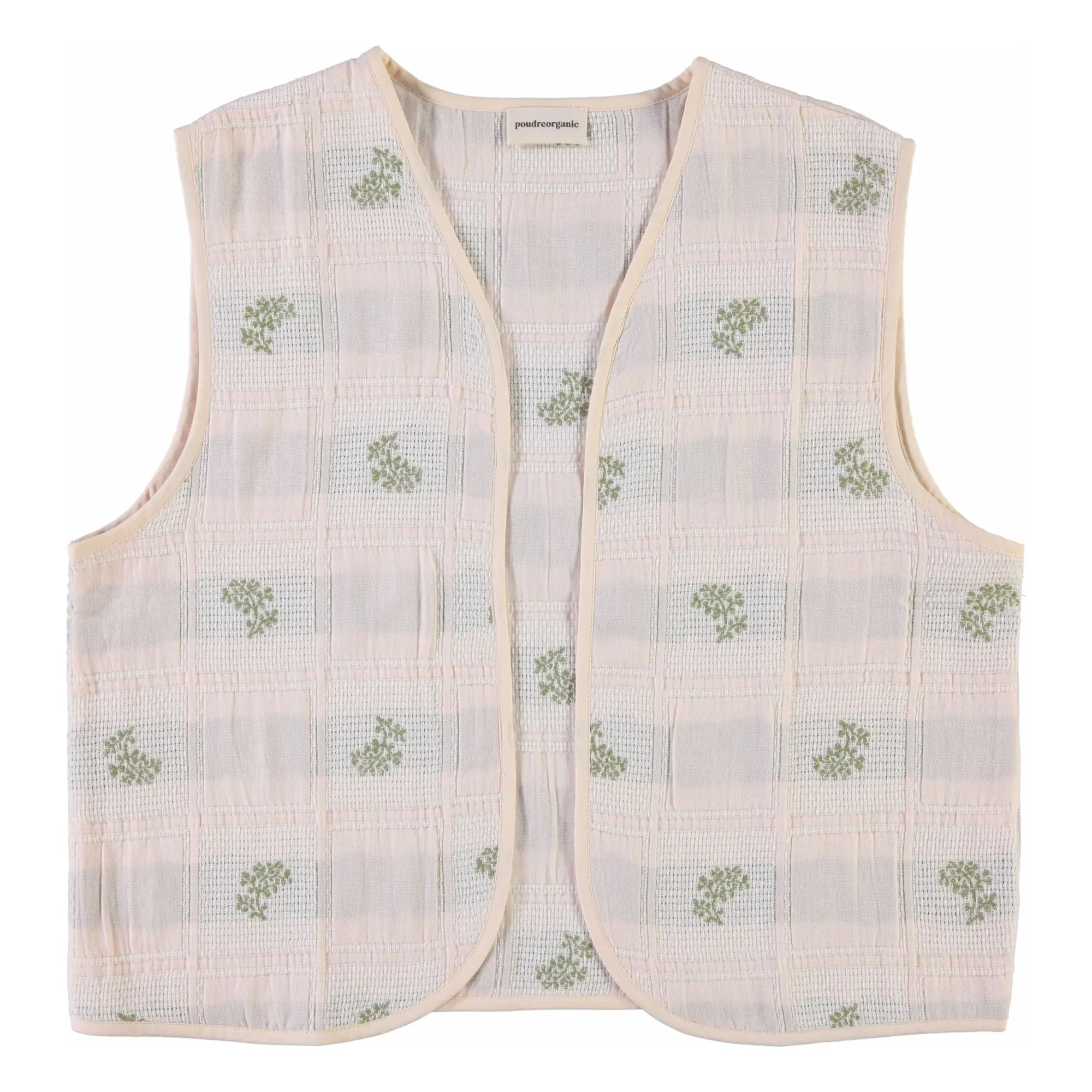 Poudre Organic Women's Powder Pink Calypso Organic Cotton Sleeveless Jacket - Collection