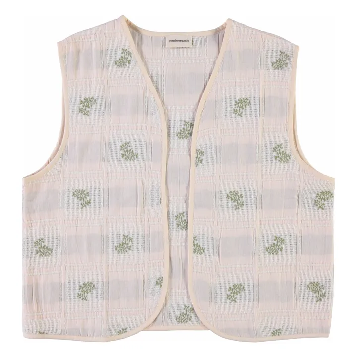Veste Sans Manches Calypso Coton Bio - Collection Femme | Rose poudré- Image produit n°0