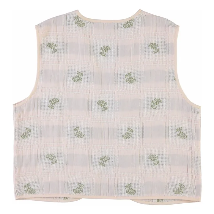 Veste Sans Manches Calypso Coton Bio - Collection Femme | Rose poudré- Image produit n°3