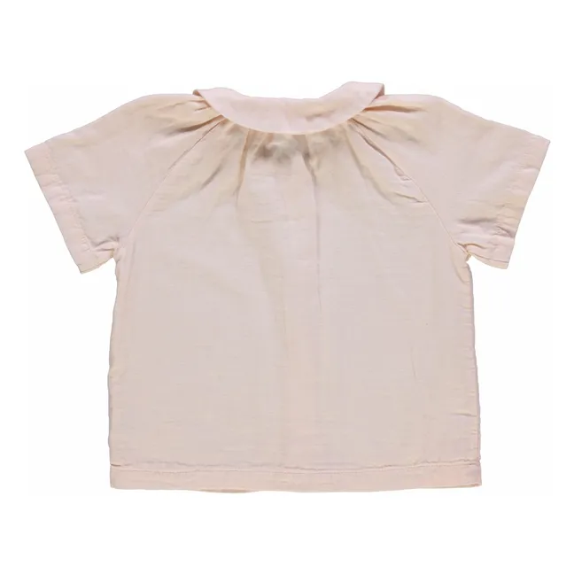 Blouse Ancolie Double Gaze de Coton Bio | Rose poudré