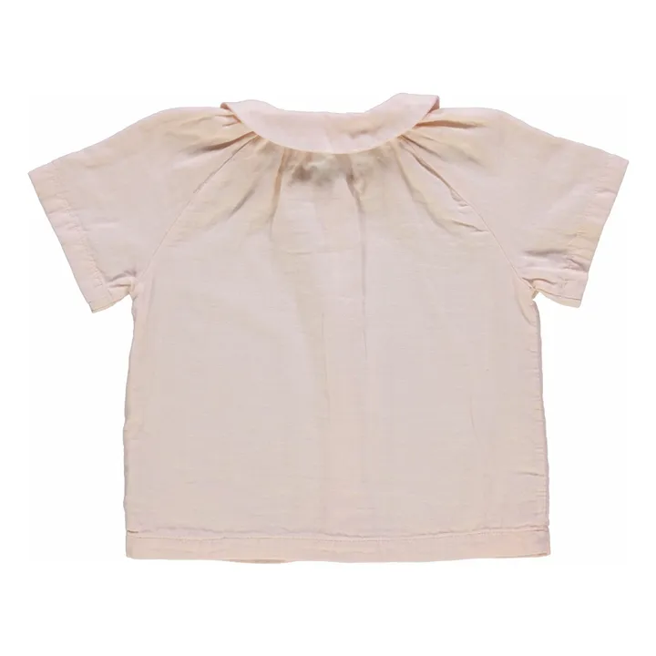 Blouse Ancolie Double Gaze de Coton Bio | Rose poudré- Image produit n°1