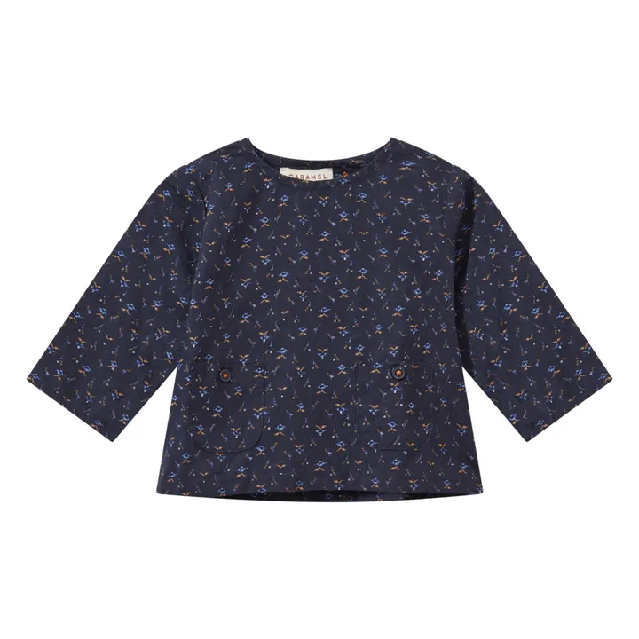 Ensemble Pixel T-shirt et Pantalon | Bleu marine- Image produit n°1