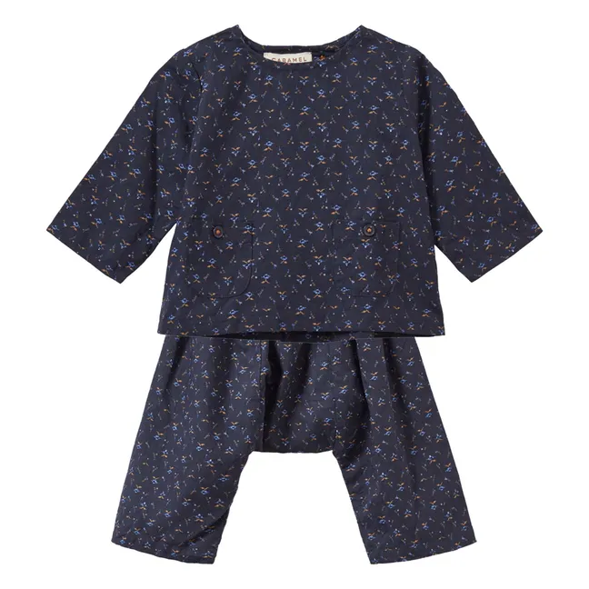 Ensemble Pixel T-shirt et Pantalon | Bleu marine