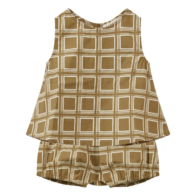 Ensemble Lettuce Top et Short | Marron