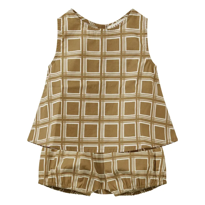 Ensemble Lettuce Top et Short | Marron- Image produit n°0