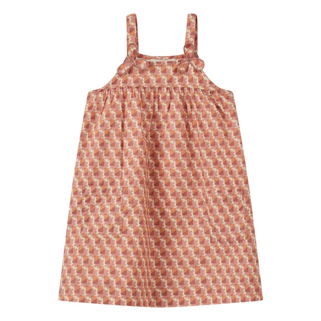 Robe Ibera Carreaux | Corail