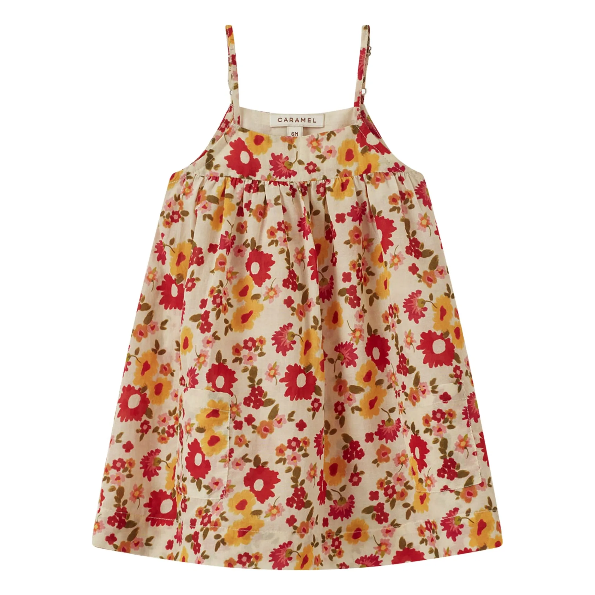 Caramel Beige Ibera Fleurie Dress