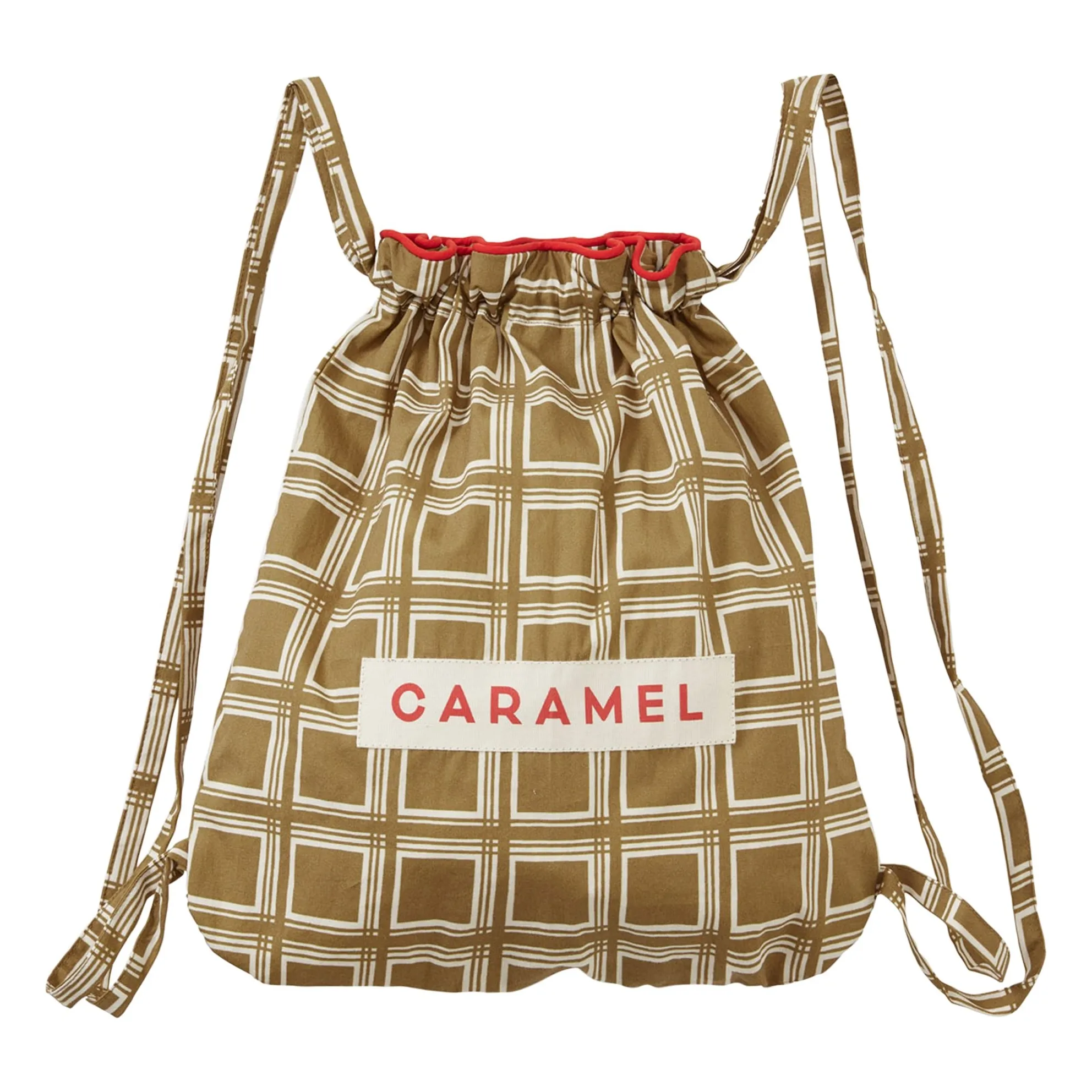 Caramel Brown Carreaux Backpack