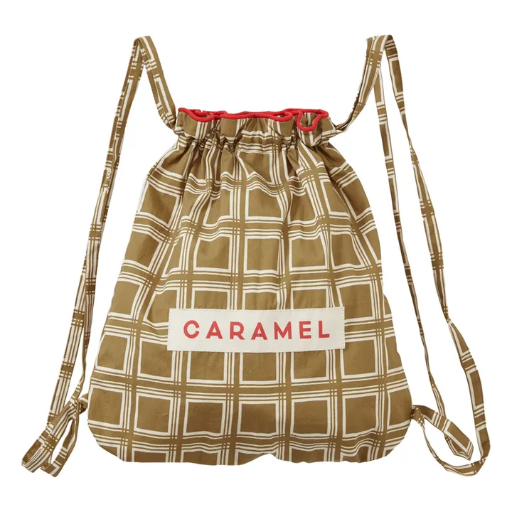 Sac à Dos Carreaux | Marron- Image produit n°0