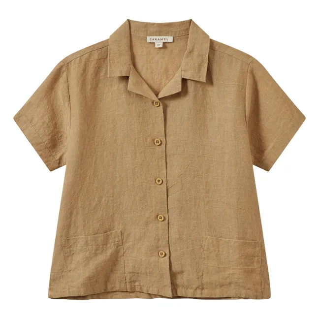 Bamboo Shirt &amp; Shorts Set | Beige