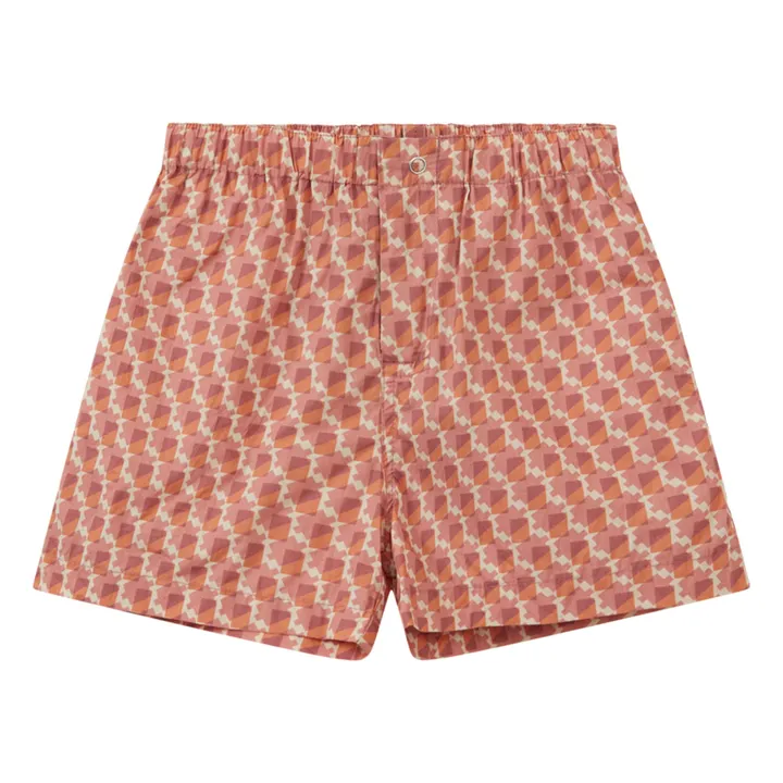 Ensemble Chemise Et Short Bamboo | Corail- Image produit n°2
