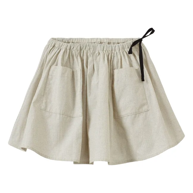 Myla Vichy skirt | Ecru
