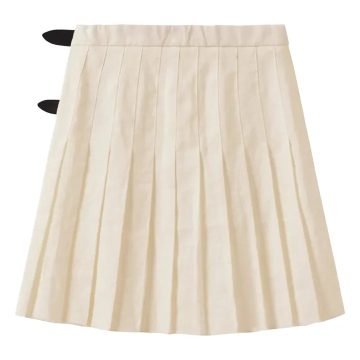 Jupe Kilt | Ecru- Image produit n°3