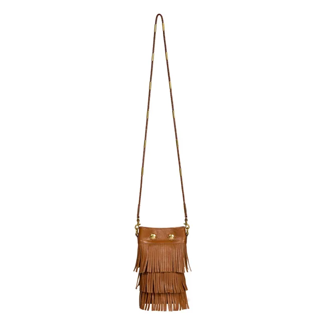 Ben Mini Bag Terciopelo corteza | Caramelo