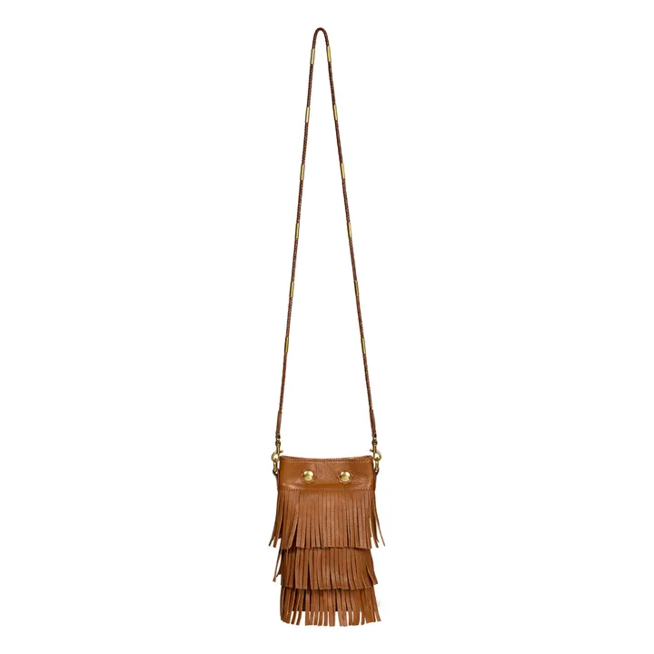 Sac Ben Mini Croûte Velours | Caramel- Image produit n°3