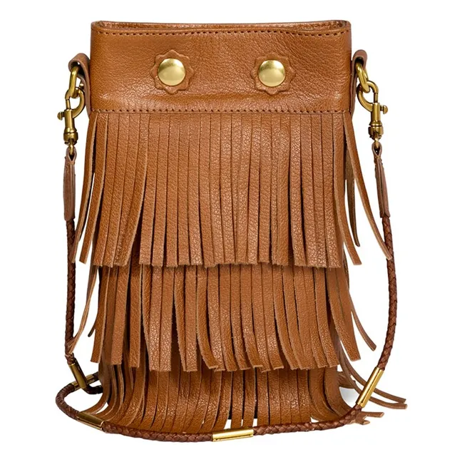 Ben Mini Bag Terciopelo corteza | Caramelo