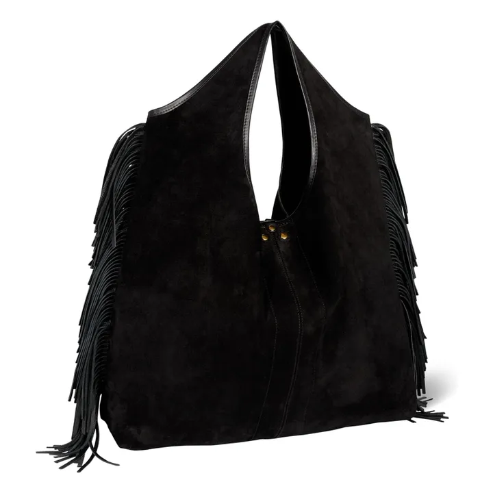 Sac Paco Croûte Velours | Noir- Image produit n°3