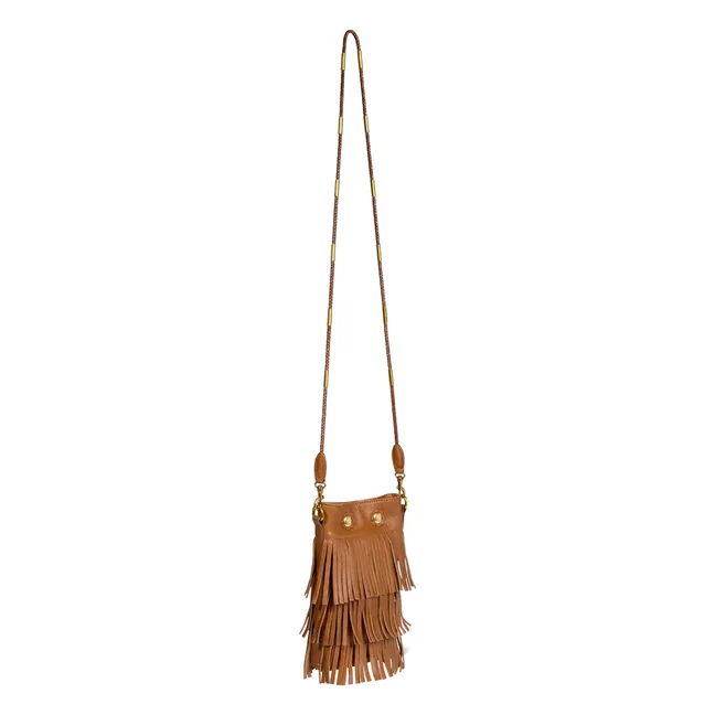 Ben Mini Bag Terciopelo corteza | Caramelo