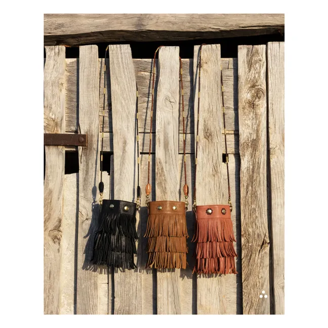 Ben Mini Bag Terciopelo corteza | Caramelo