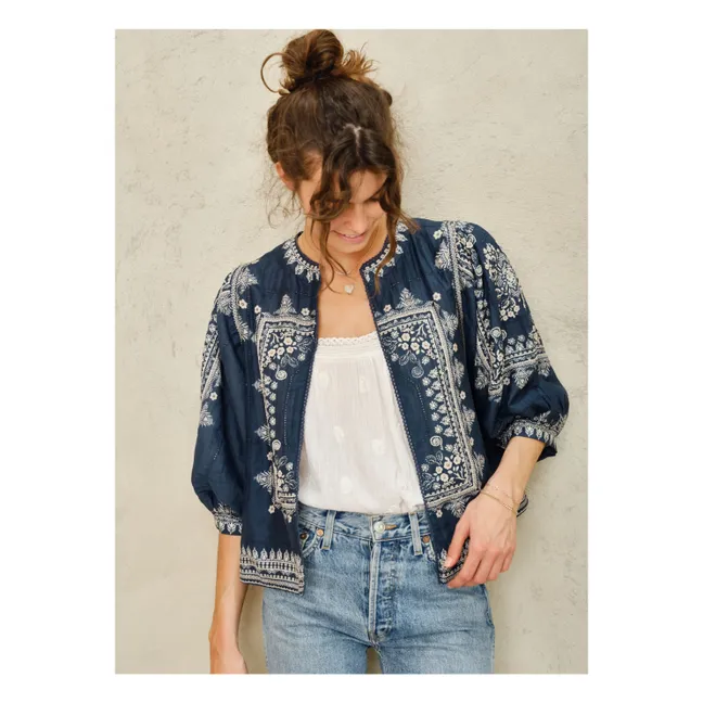 Veste Eden Imprimée | Bleu