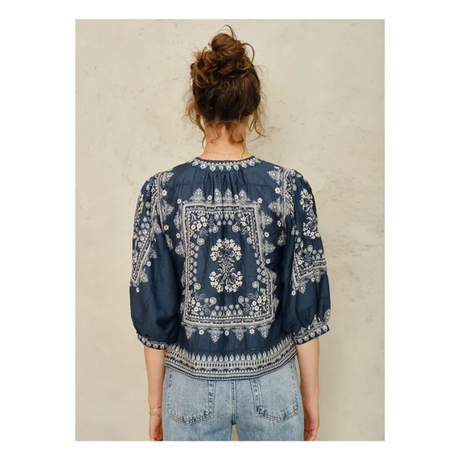 Veste Eden Imprimée | Bleu