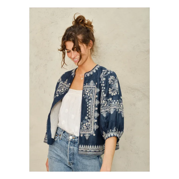 Veste Eden Imprimée | Bleu- Image produit n°2