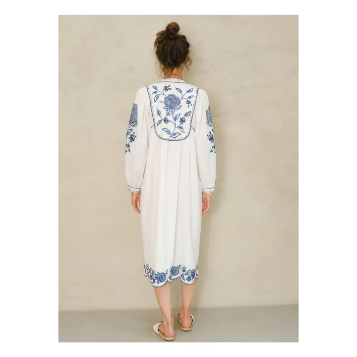 Robe Lucia Brodée | Ecru- Image produit n°3