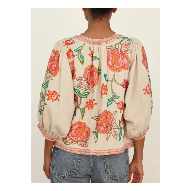 Veste Lucia Brodée | Corail